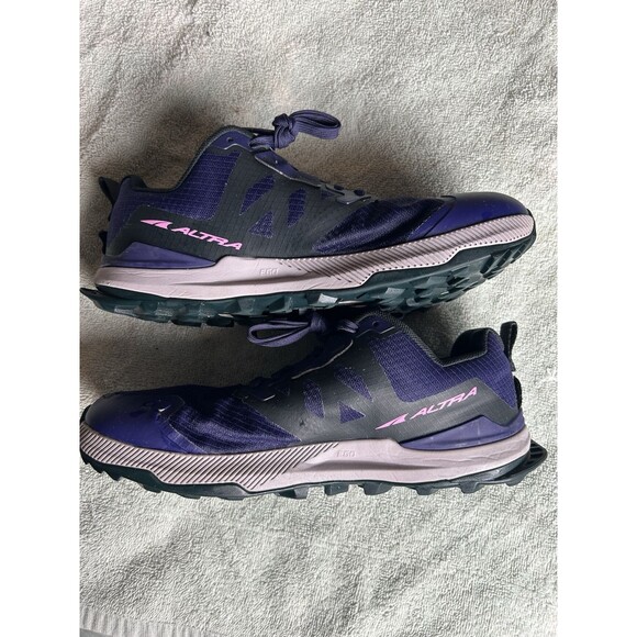 Altra Lone Peak 7 Womens 7.5 Shoes Purple Running Walking Trail Gym AL0A7R7G252 - Picture 5 of 9